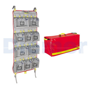 Panel Aprovisionamiento Sanitario de Campaña con Funda Rojo Panel Aprovisionamiento Sanitario de Campaña con Funda Rojo